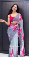 Vivera Organza Printed Partywear Saree Wholesale Market In Surat With Price